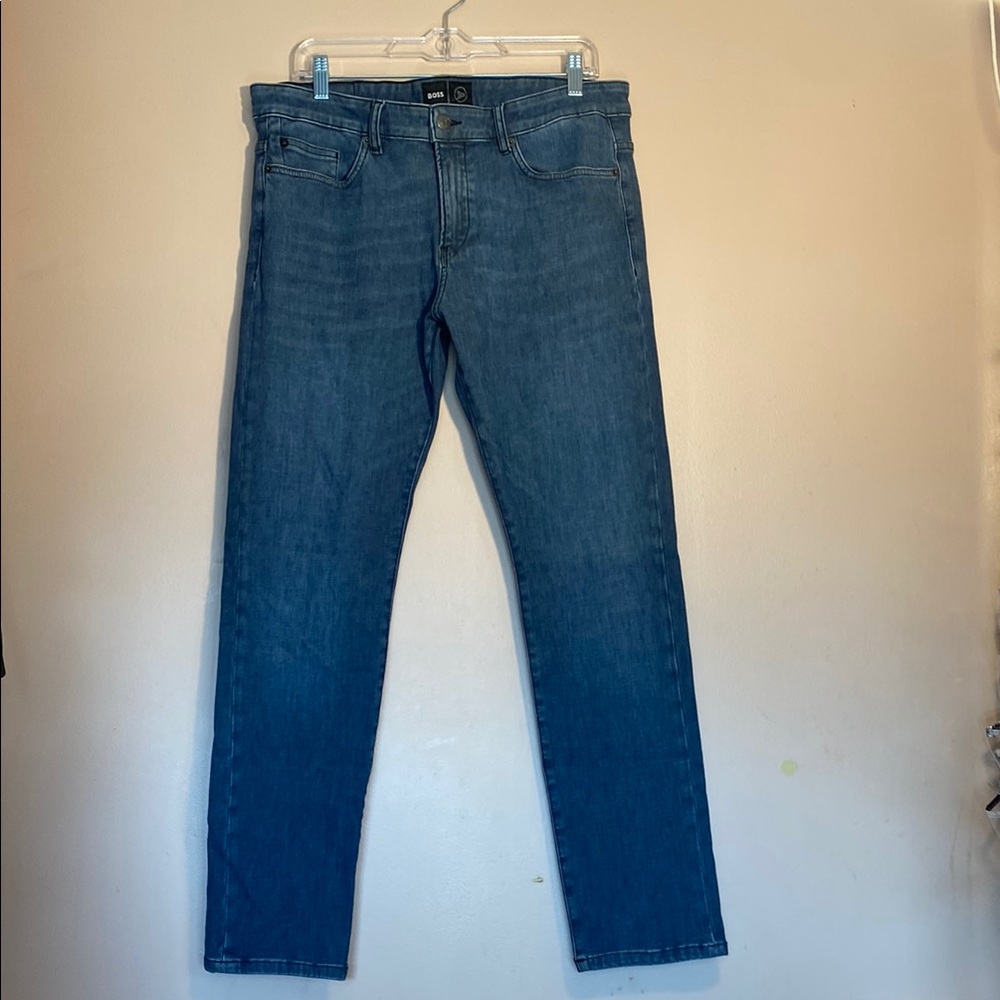 Boss Hugo Men Demin Jeans Delaware Slim Fix Blue Size W33 L32